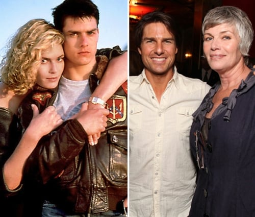Antes e depois: Tom Cruise reencontra Kelly McGillis, seu par em "Top.